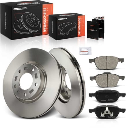 Frankberg 2x remschijven 4x remblokken vooras voor Mazda