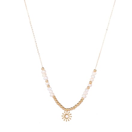 Go Dutch Label Collier pearly zon Goud