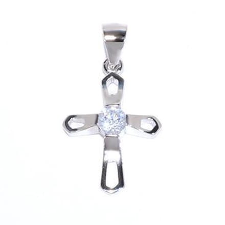 Blinx Jewels Zilveren Hanger Kruis Steen Zirkonium