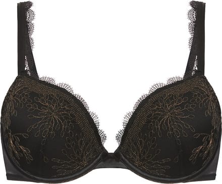 Simone Pérèle - Singuliere Push-Up BH Zwart - maat 80B - Goud/Zwart