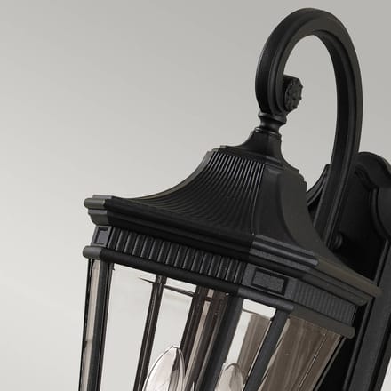Feiss LED Wand Buitenlamp Cotswold Lane | 2X E14 Max 60W | IP44 | Dimbaar | Black