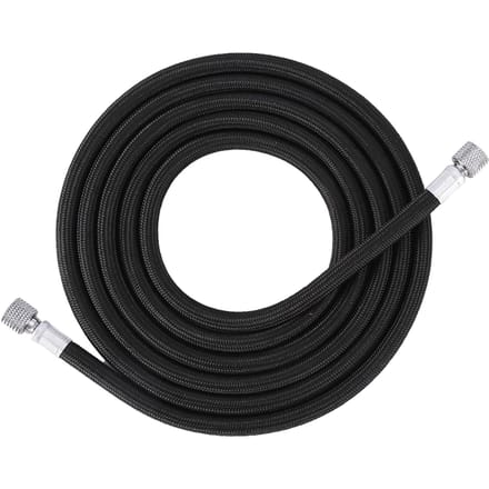 1.8M EVA Gevlochten Airbrush Slang Luchtslang 1/8 -1/4  Adapter Fitting Einden Koppeling black