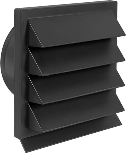 Kunststof buitenrooster Eco+ Ø150mm antraciet