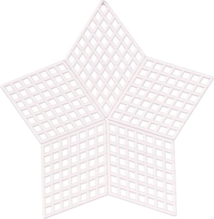 Vaessen Creative Plastic Stramien - Star - 9x9cm- 10 stuks