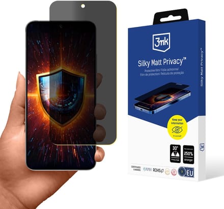 3Mk Silky Matte Privacy Screenprotector Voor Oppo Reno 14 Pro. Volledige Schermbescherming.