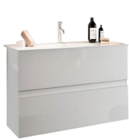 Allure - badkamermeubel Start - met wasbak - wit - 63 cm