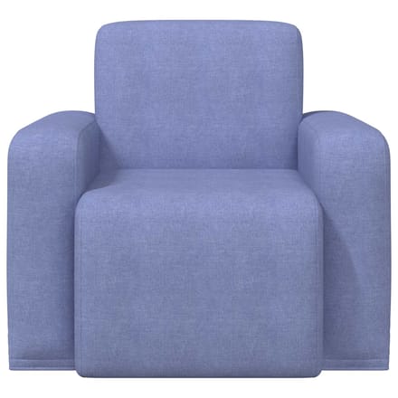 vidaXL - Fauteuil - Jeans - Blauw - Stof