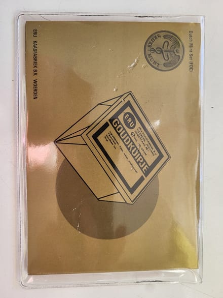 Muntset ERU Kaasfabriek Woerden FDC 1988 met speciale penning