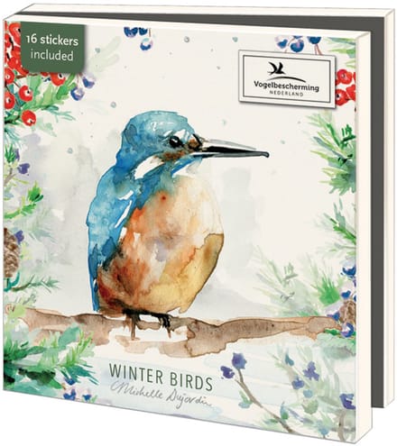 Wenskaartenset Vogelbescherming - wintervogels