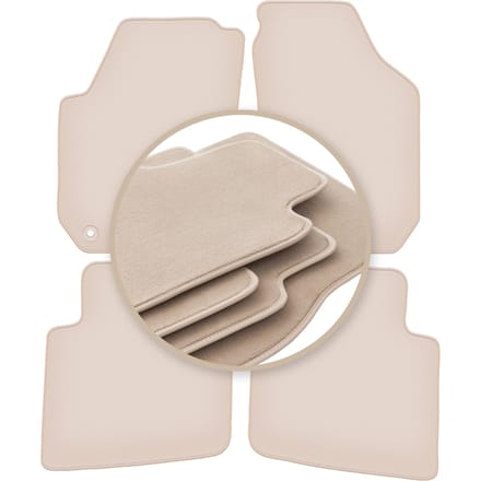 PREMIUM beige vloermatten voor: Skoda Praktik Kombivan 2006-2015