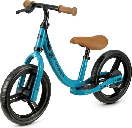 Kinderkraft SPACE - Loopfiets - Met Handrem - Grote Lekvrije Wielen - Lichtgewicht - Blauw