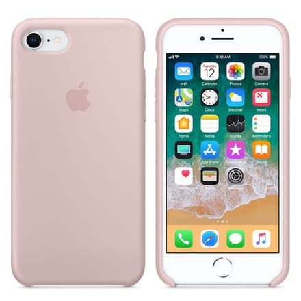 Silicone Backcover voor de Apple iPhone SE (2022 / 2020) / 8 / 7 - Chalk Pink