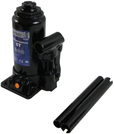 GEKO Hydraulische fleskrik - 6 ton - Compact en veilig - Verstelbare zadelhoogte