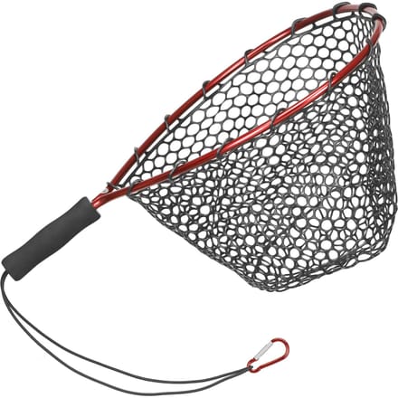 Visnet Zacht siliconen visnet Aluminiumlegering Pole EVA-handvat met elastische band en rood