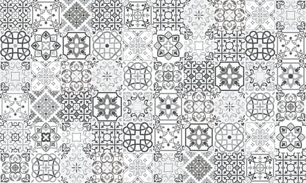 Zelfklevende spatwandsticker - GRIJZE TEGELS - 60x100cm
