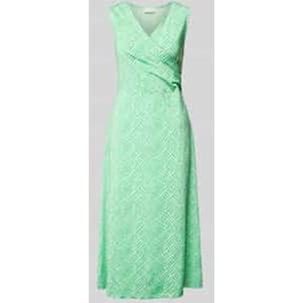Midi-jurk met all-over motief