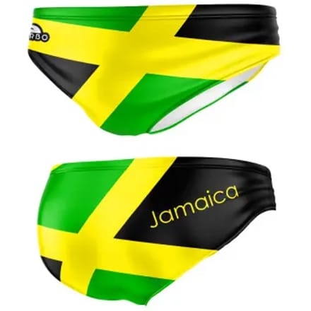 Turbo Jamaica Zwemslip Groen,Geel 5-6 Years Jongen