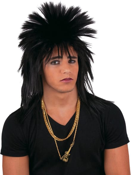 Punk pruik Jerry zwart