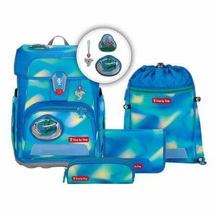 Step by Step Schooltas Cloud Flash Schulranzen-Set 5-delig Ninja Zazu Blauw