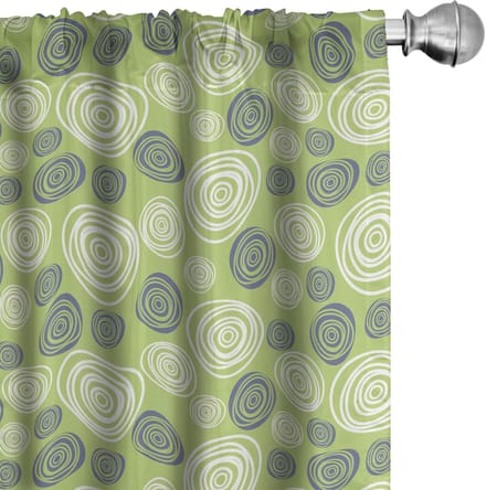 ABAKUHAUS Abstrakt Voorhangen – 2-delig – 75×175 cm – Microvezel, halfdonkerend