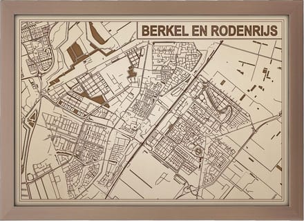 Decoratief Beeld - Houten Van Berkel Rodenrijs - Hout - Bekroned - Bruin - 21 X 30 Cm
