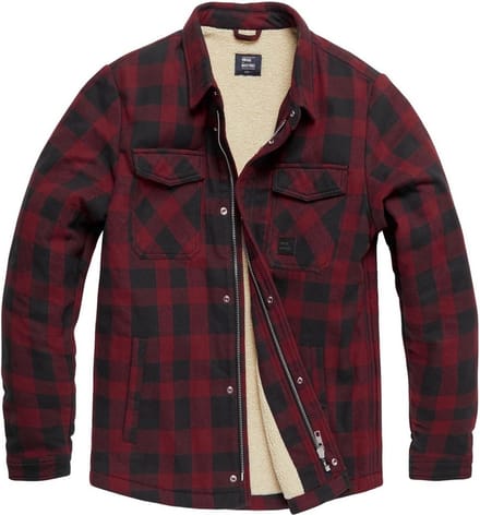 Vintage Industries Craft heavyweight sherpa shirt red M