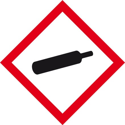 GHS04 gassen onder druk sticker 300 x 300 mm