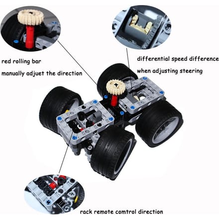 Technische Motoronderdelen Power Functions PF Modelsets Compatibel Tarin Auto Accessoires Bouwstenen MOC High-tech Bakstenen Speelgoed