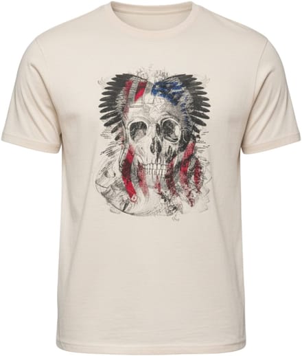 OMBRE T-shirt - Regular Fit - Katoen - Korte Mouw Crème S