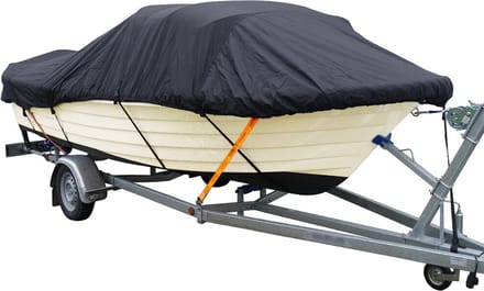 Maxxcovers® Boothoes - Bootzeil - Afdekzeil Boot - Zwart - Maat E: 575-670 x 254 cm