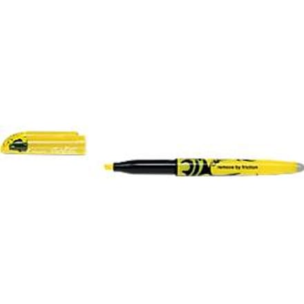 Fluoriscerende Markeerstift Pilot Frixion Light Fluorescerend Wisbare inkt Afgeschuind Geel 12 Stuks