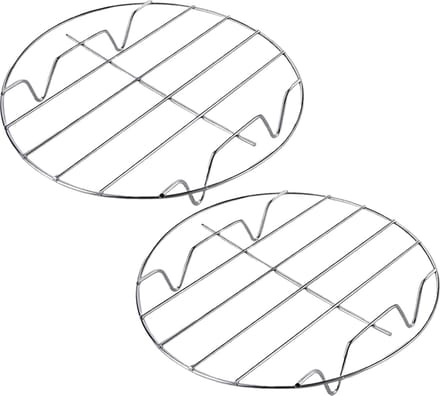 YUGN Ovenrooster Rond - Magnetron Rooster - RVS - Set 2 Stuks - 23 cm 28 cm
