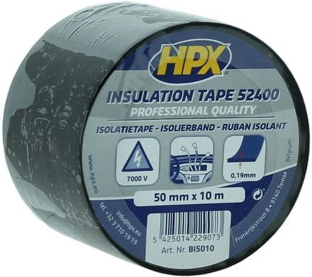 PVC isolatietape - zwart 50mm x 10m