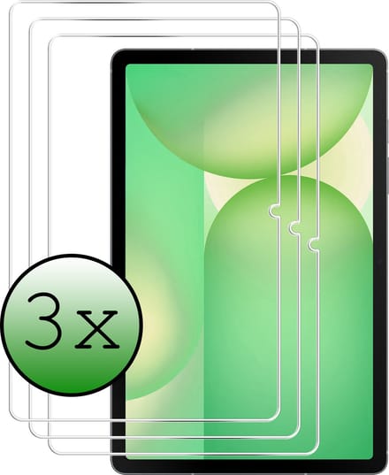 Screenprotector - 3 Stuks Geschikt voor Samsung Galaxy Tab S10 Lite - Extra Sterk - Beschermglas - Gehard Glas - Tempered Glass - Screen Protector