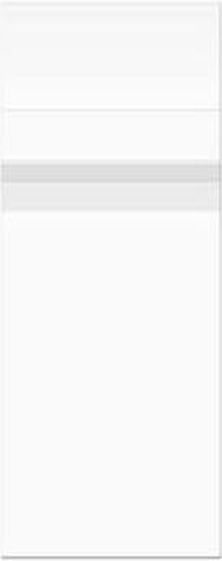 Plastic Zakken 21,9x59,7cm Transparant en Hersluitbaar (100 stuks) | Plastic zak