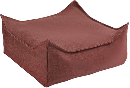 Wigiwama Outdoor Square Ottoman / Poef - 60x60x20cm - Pomegranate