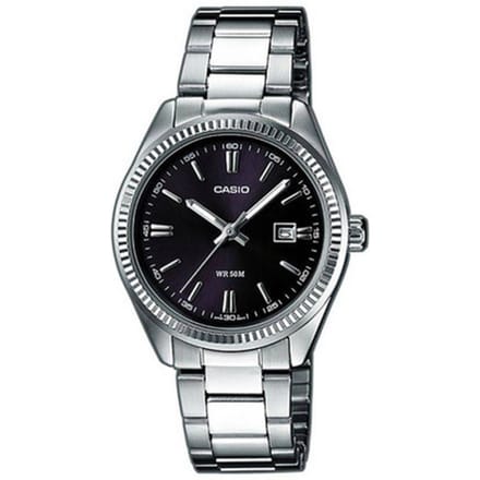 Casio Casio Collectie Dames Zilveren Horloge LTP-1302PD-1A1VEG