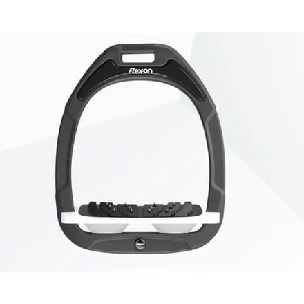 Ultra Grip Inclinatie Stirrup Antraciet/Wit/Wit Flex-On Green Composite