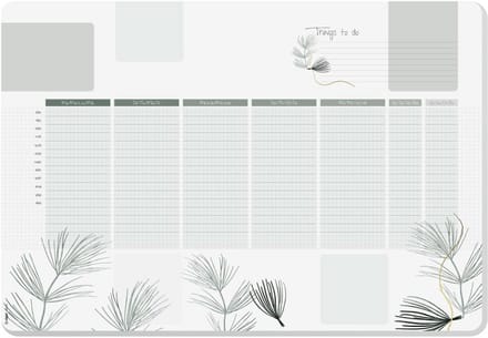 Groot Papieren Bureauonderlegger A2 met Weekplanner - 30 Vellen Duurzaam