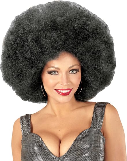 Afro XXL Pruik Zwart - voor carnavalskostuums