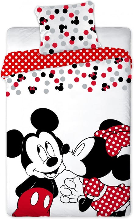 Disney Minnie - Dekbedovertrek - Eenpersoons - 140x200 cm + 1 kussensloop 63x63 cm - Polyester