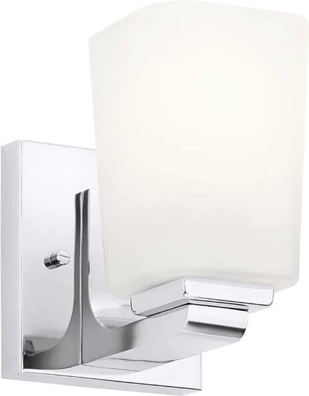 Kichler LED Wandlamp Roehm | 3W 3000K 300Lm 830 | IP44 | Dimbaar | Polished Chrome