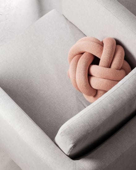 Design House Stockholm - Knot kussen - Dusty Pink - roze