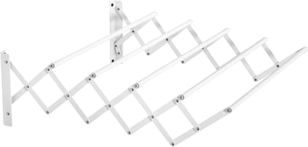 HOMCOM-Wäscheständer-Eisen-63,5L x 60B x 20H cm-Weiß