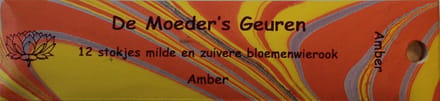 Wierook Amber | 12 Korte Stokjes Milde & Zuivere Bloemenwierook