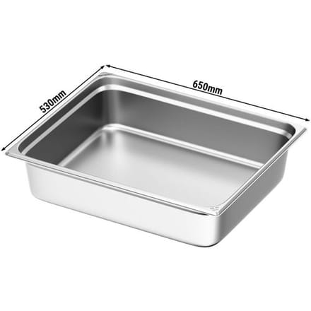 GGM Gastro (6 Stück) Edelstahl-Behälter GN 2/1 - Höhe: 150mm