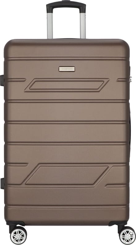 NOWI Bergamo 4 wielen Trolley 75 cm - Harde bagage - Combinatieslot - bronze