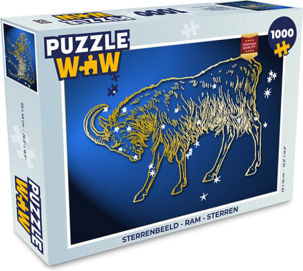 Puzzel Sterrenbeeld - Ram - Sterren - Legpuzzel - Puzzel 1000 stukjes volwassenen