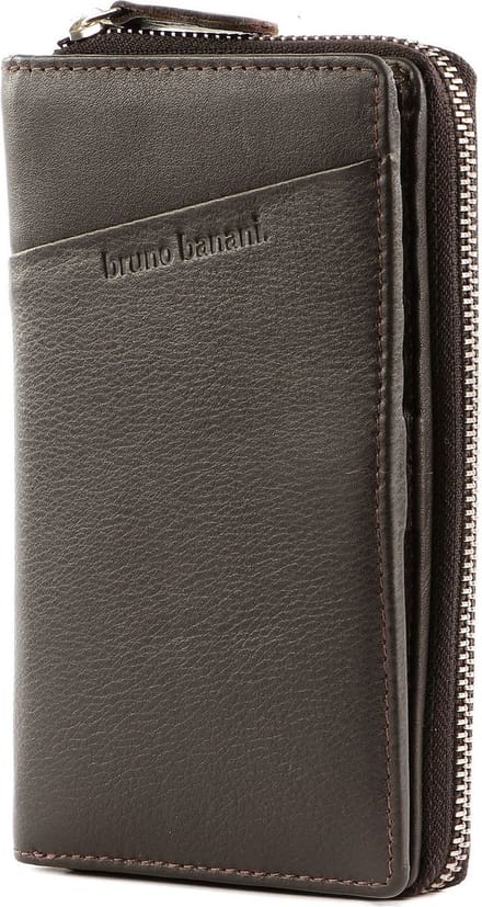 bruno banani Portemonnee Wallet Zip With Flap Brown Donkerbruin