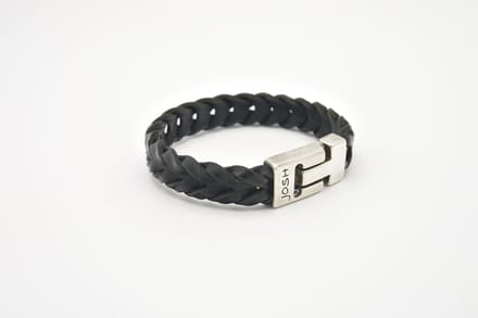 Josh-24728-Armband-Zwart-Heren-22,5cm